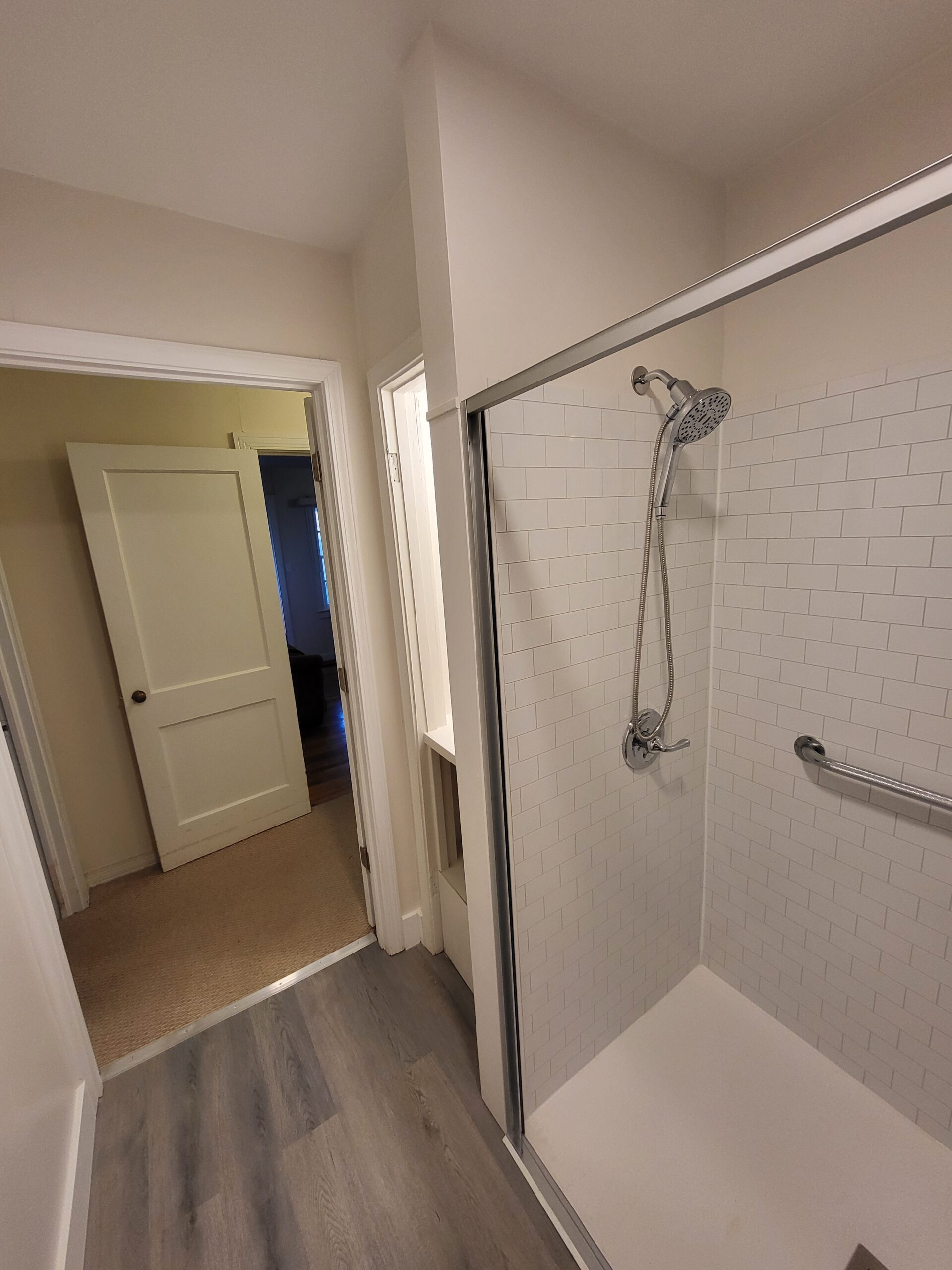 Completed VA HISA accessible shower remodel