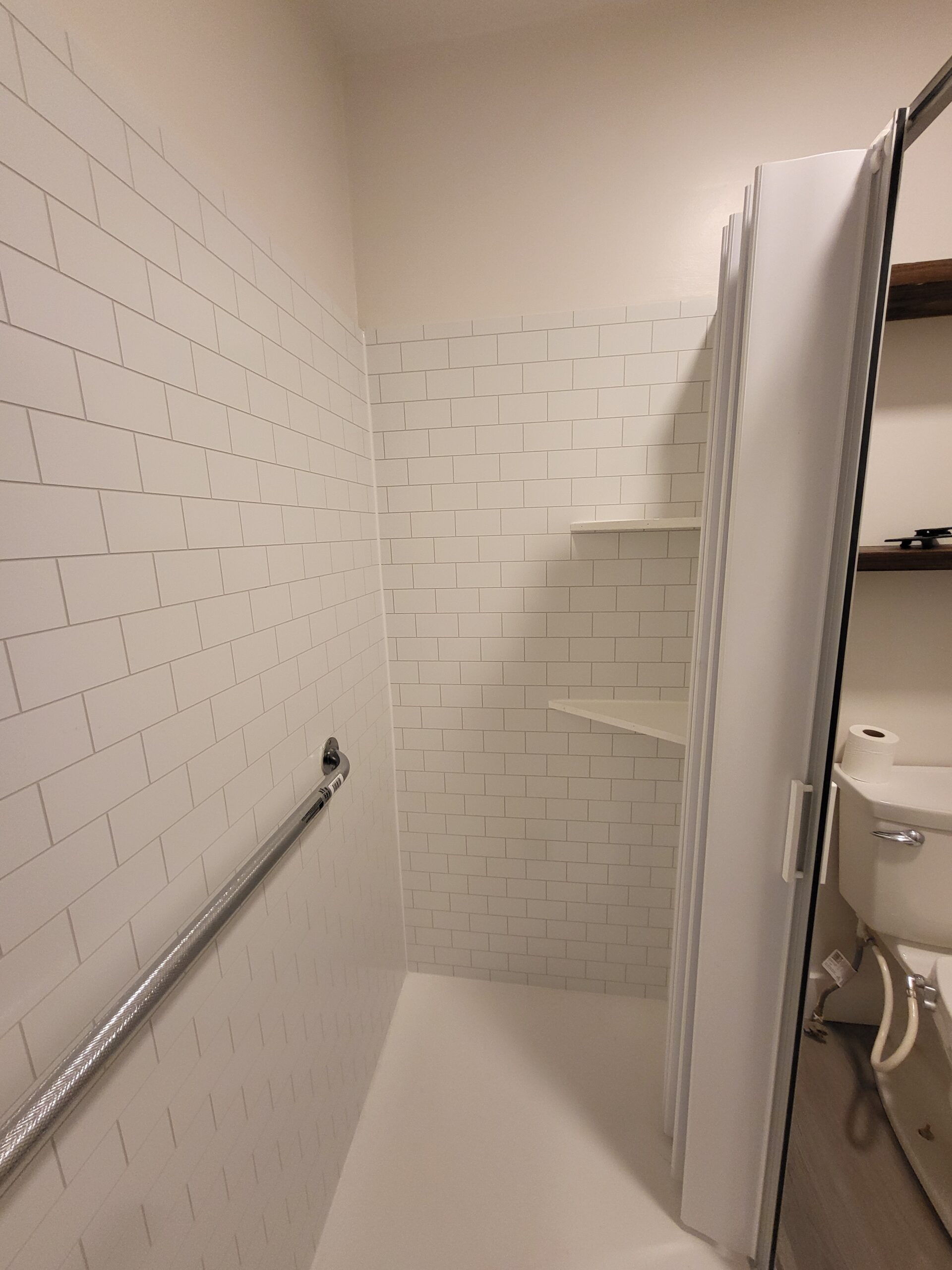 Completed VA HISA accessible shower remodel
