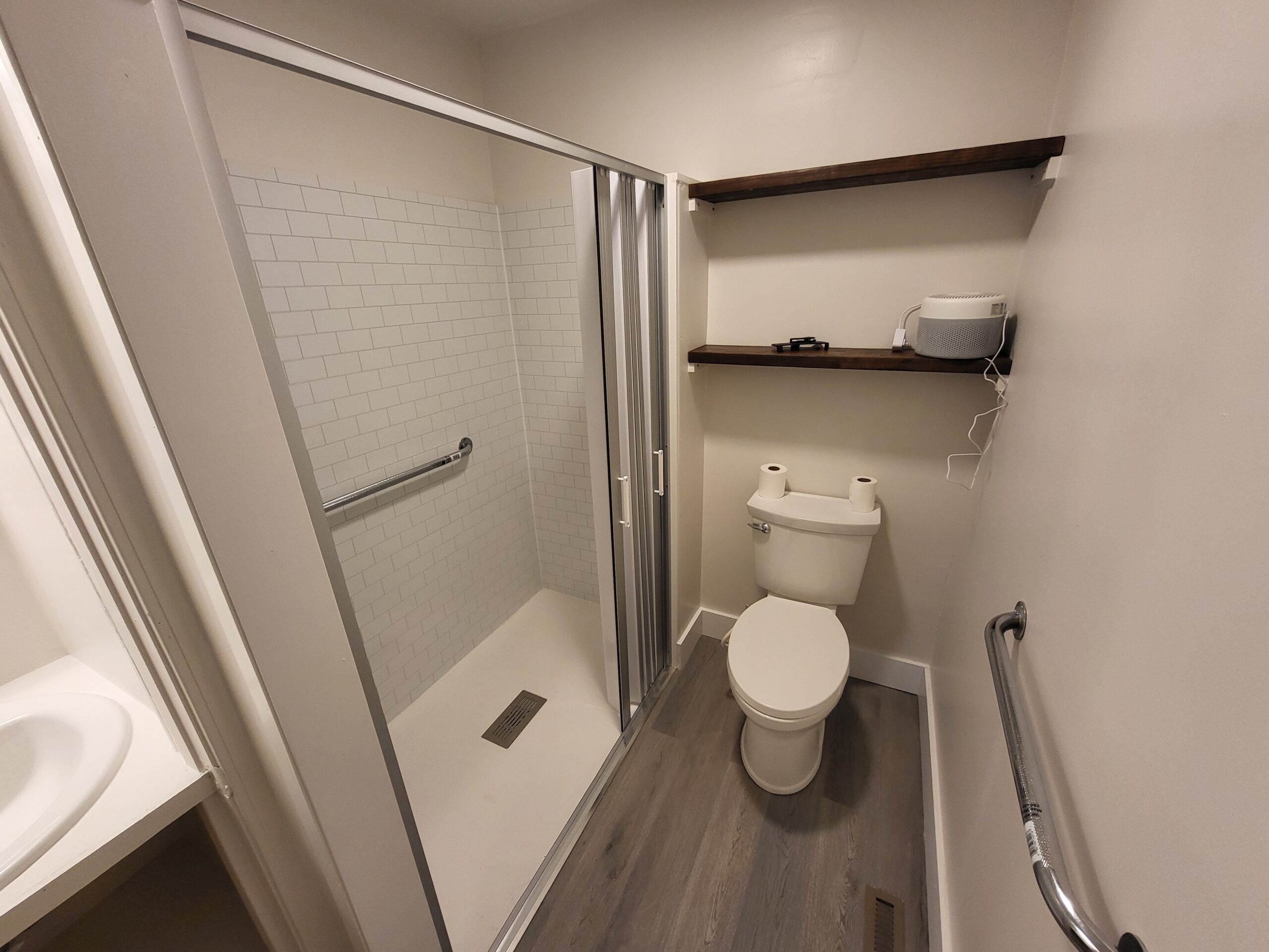 Completed VA HISA accessible shower remodel