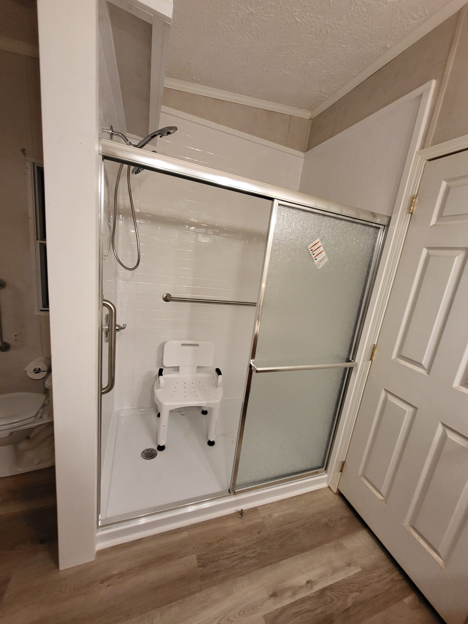 Completed VA HISA accessible shower remodel