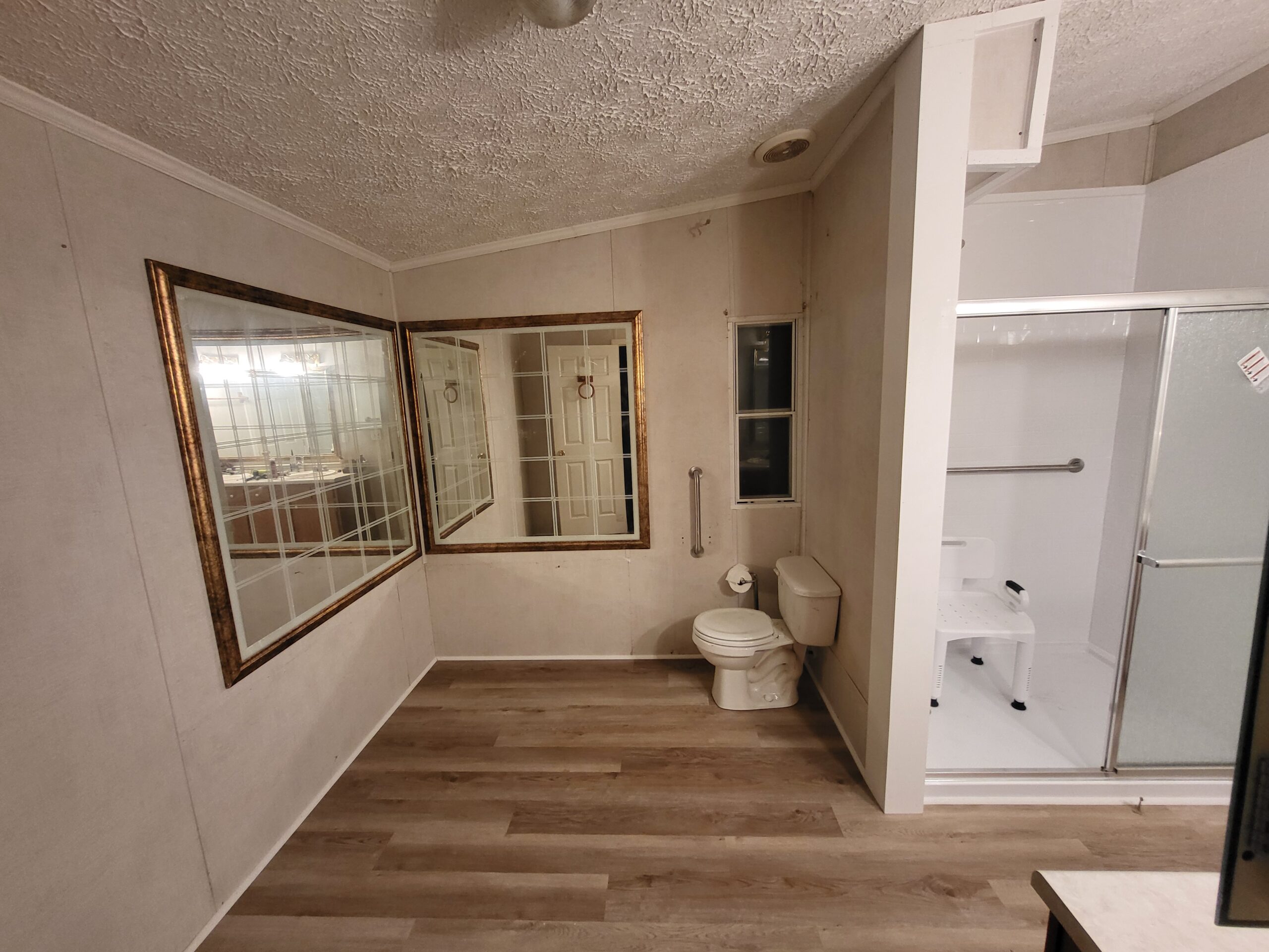 Completed VA HISA accessible shower remodel