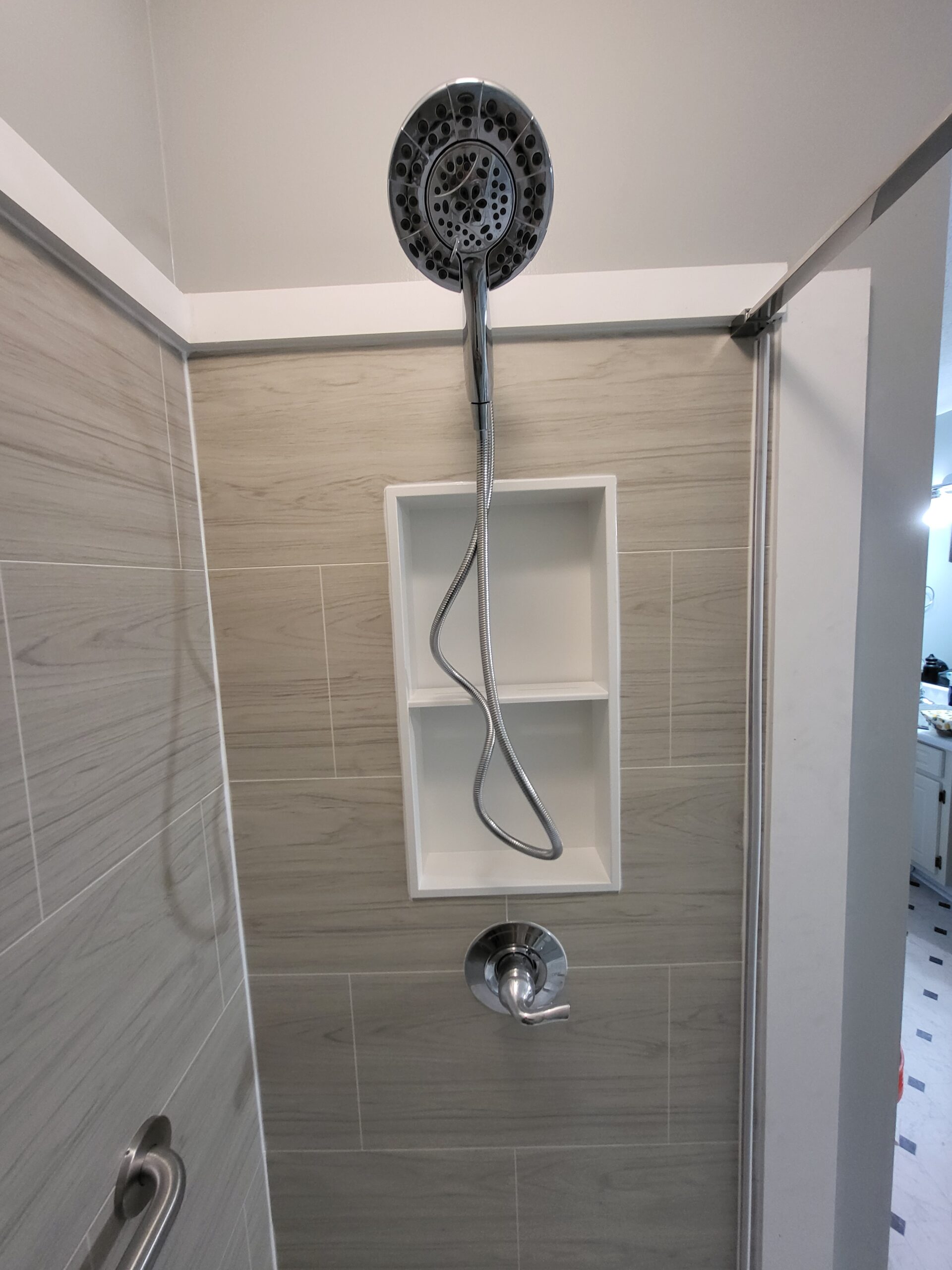 Completed VA HISA accessible shower remodel